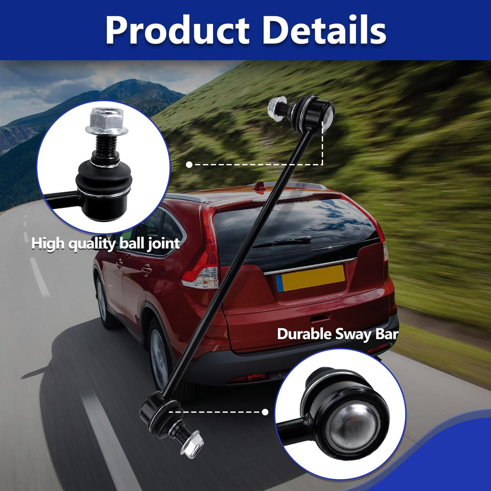 HAWK BROTHER sway bar link next to ruler showing accurate OEM‑match dimensions