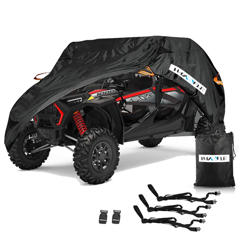 HAYCOVER front view on UTV showing full coverage and easy fit