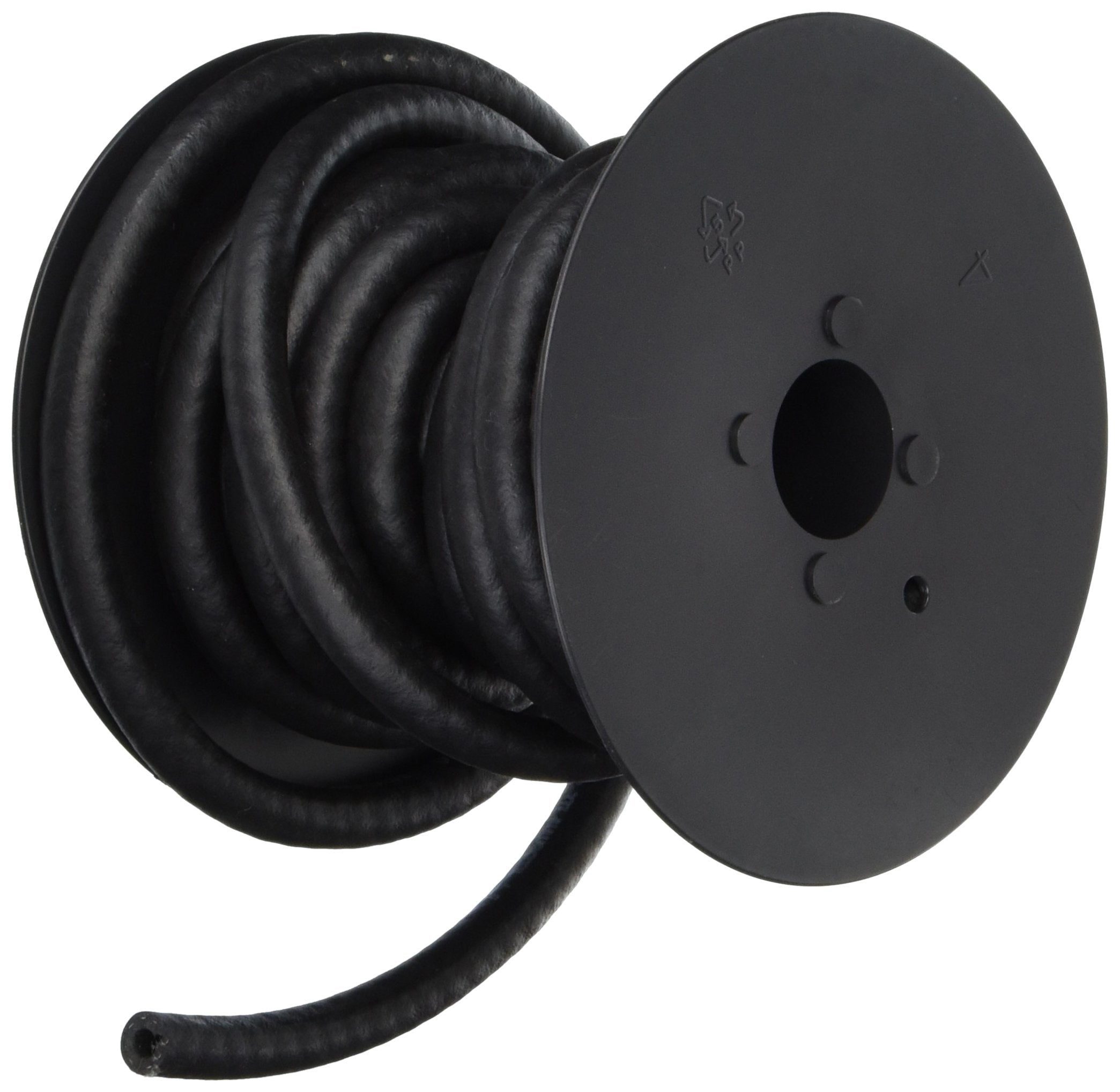 HBD Industries hose front view showing black tubing and durable construction benefit