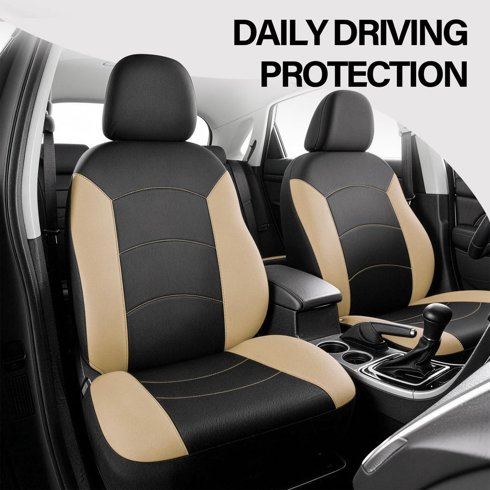 HChengkikz seat cover installed in car for clean, refreshed interior