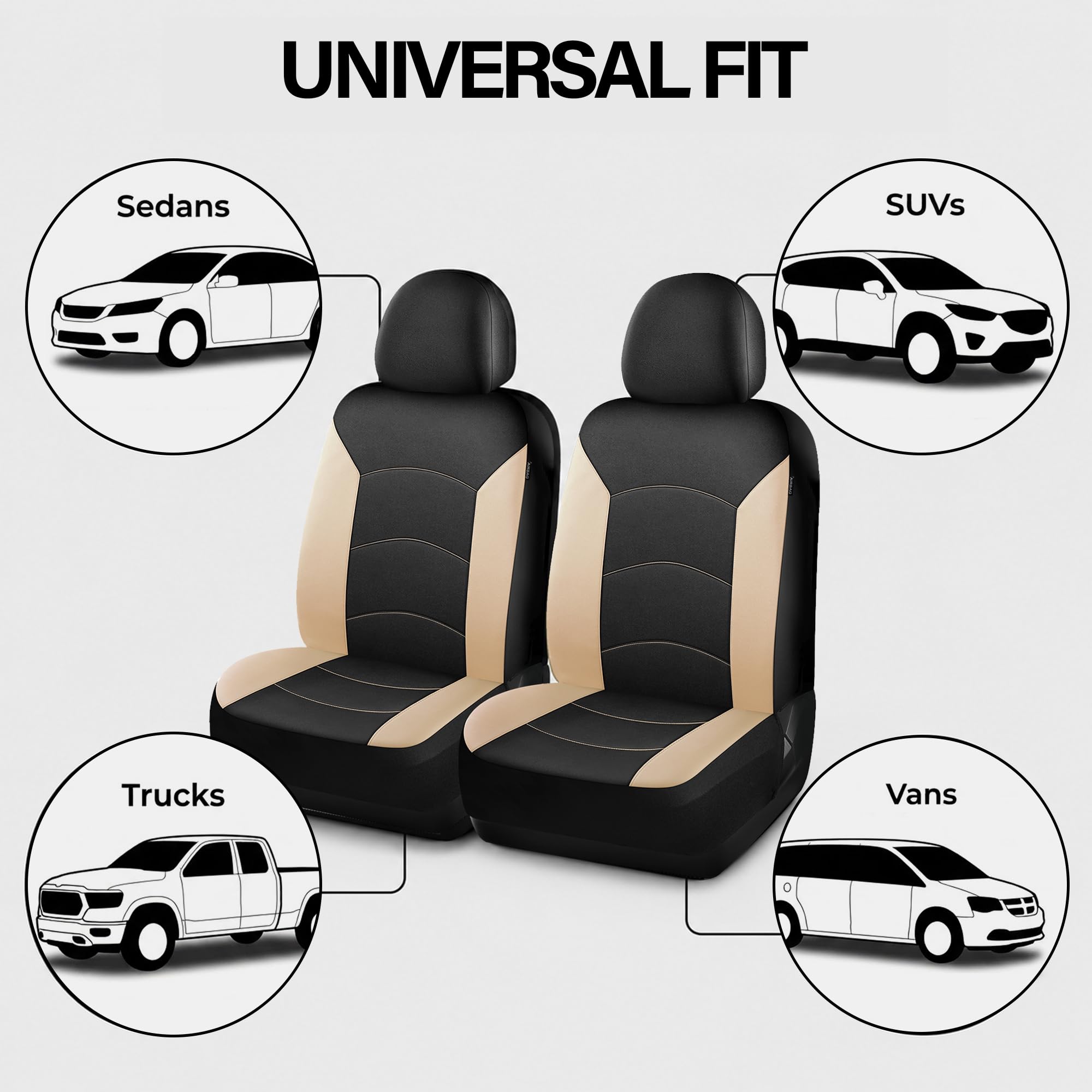 HChengkikz seat cover size comparison with ruler showing accurate fit