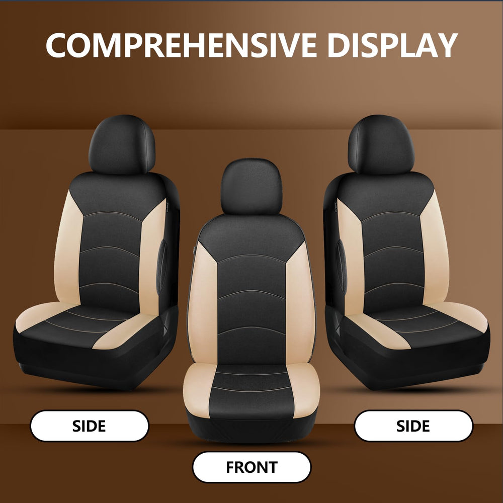 HChengkikz two-tone black and beige contrast for stylish protection