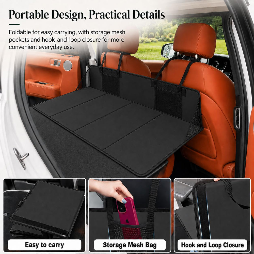 Hcksviam with full-length mattress showing stable supported sleep surface