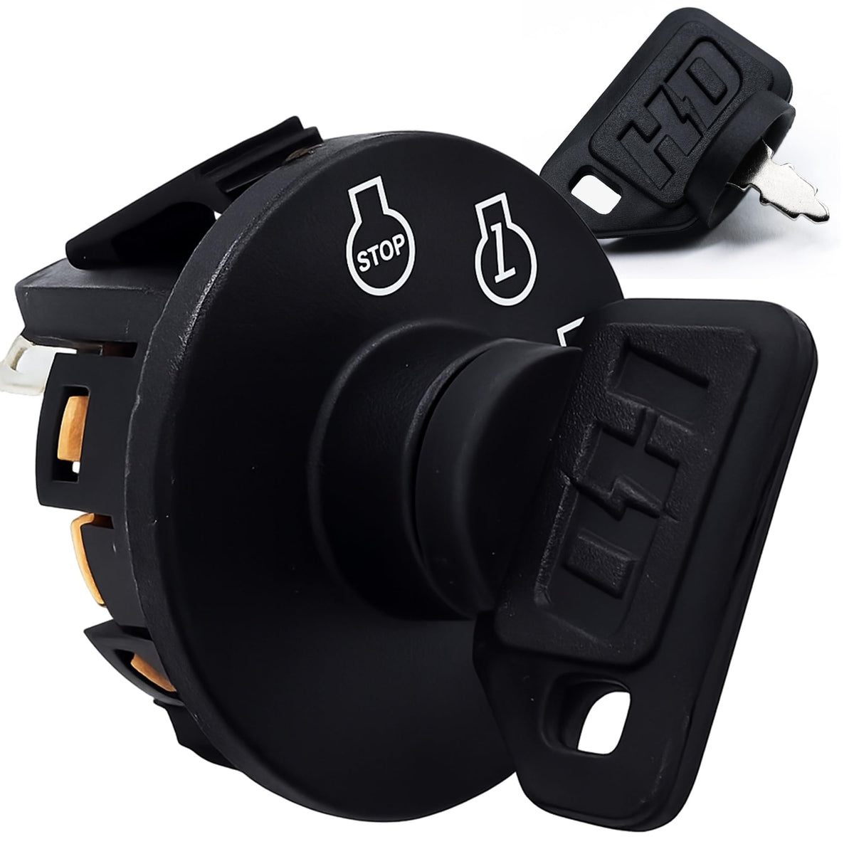 HD Switch front profile showing switch face and key slot for improved reliability