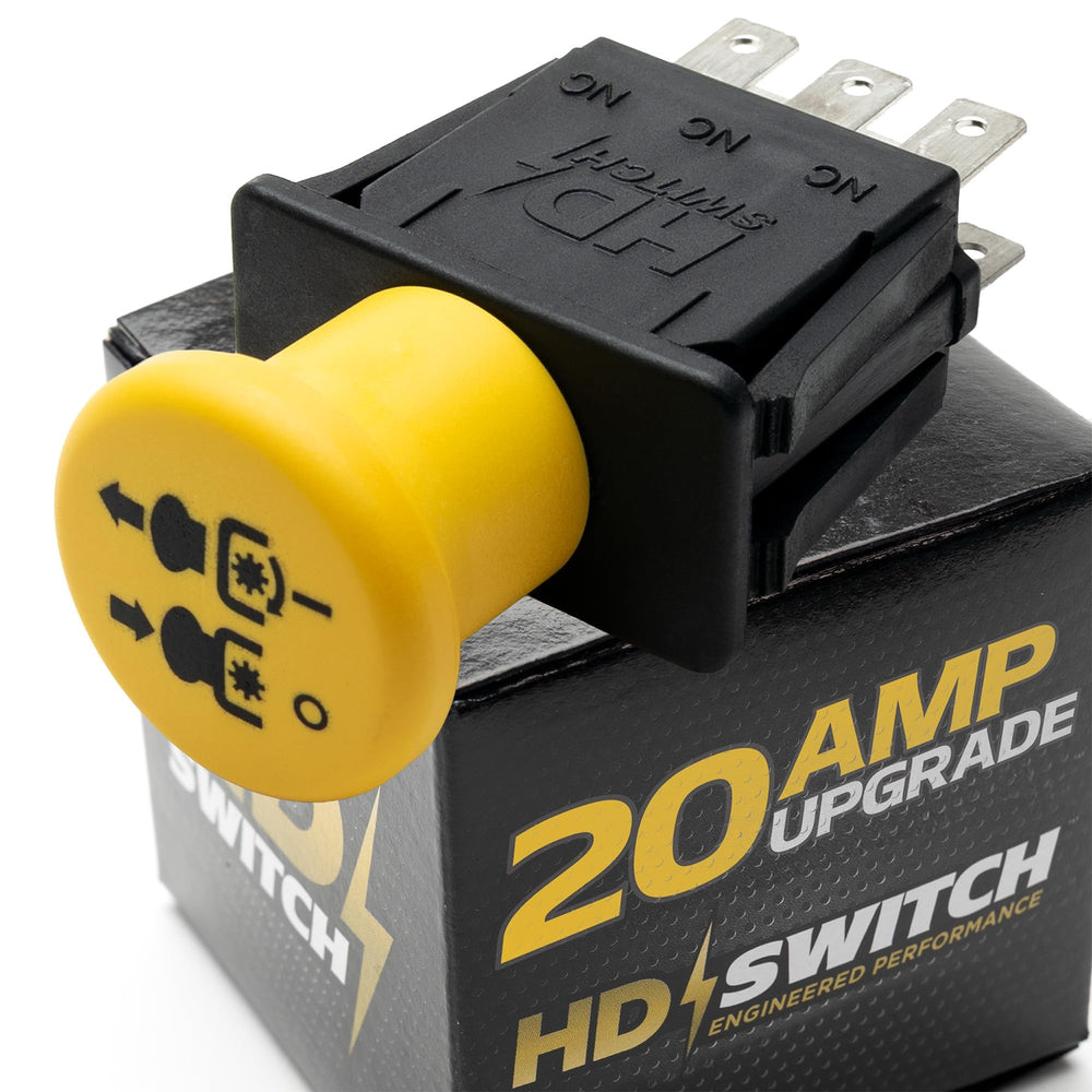 HD Switch front view showing compact housing and mounting for easy replacement