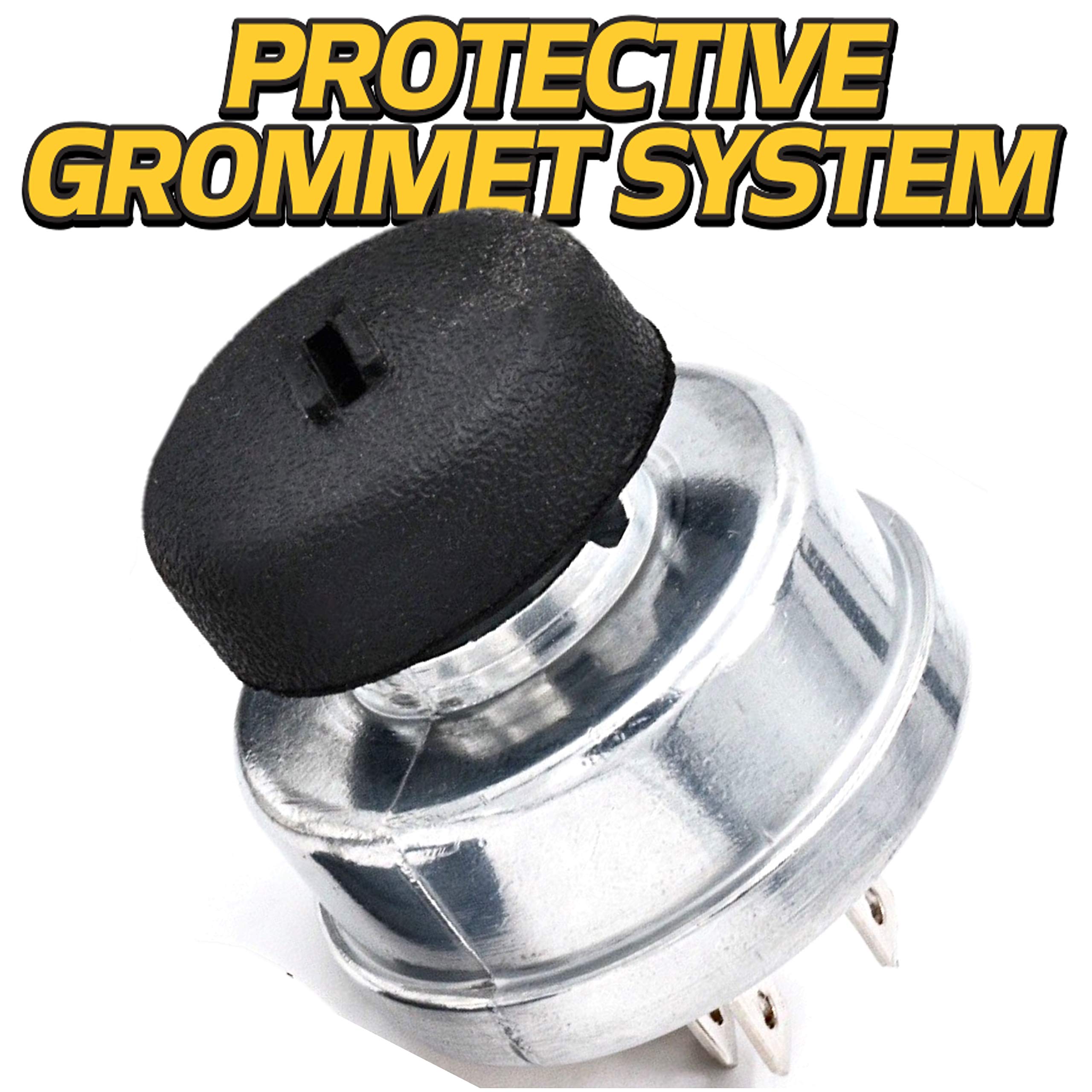 HD Switch umbrella-style soft-grip key displayed to protect keyway from contaminants