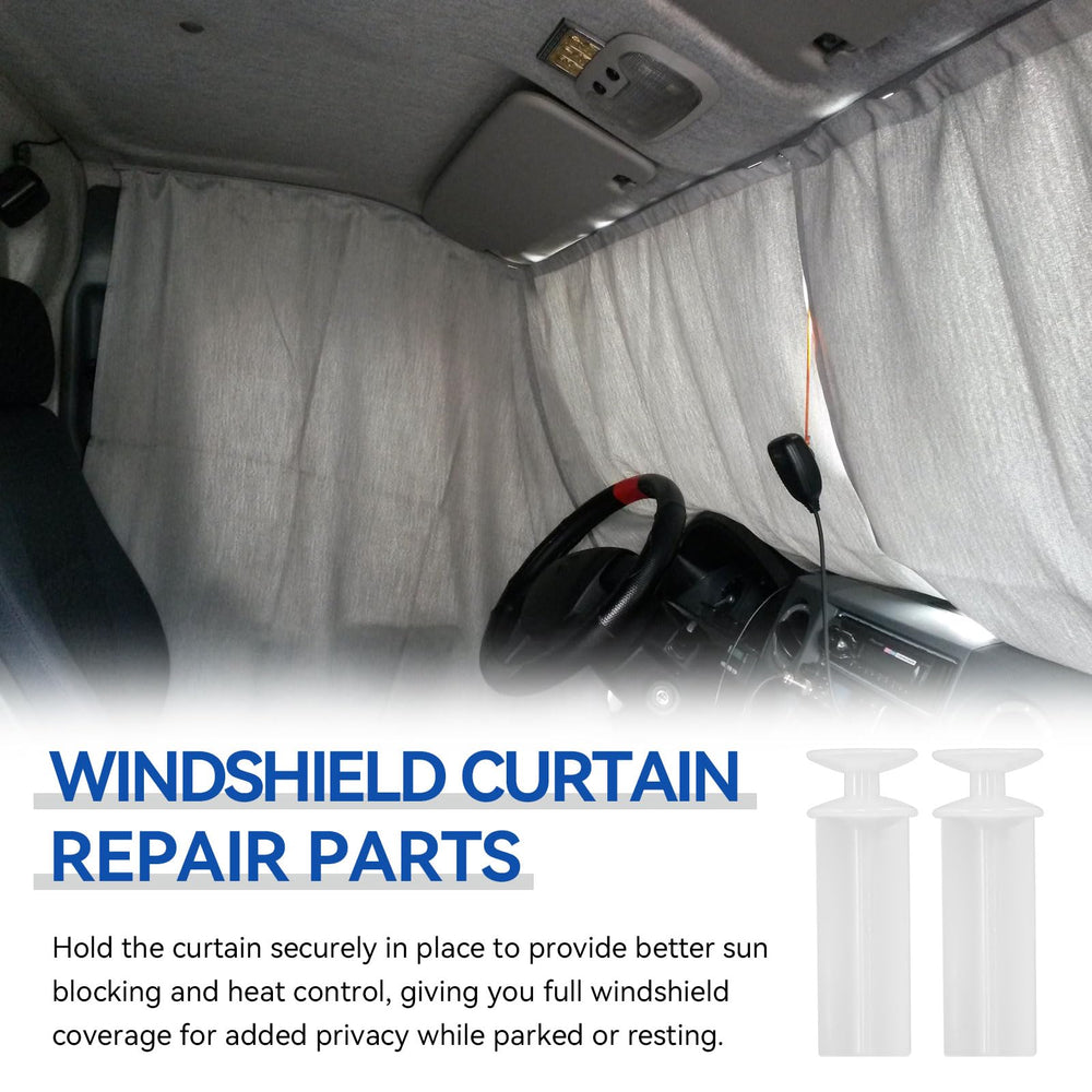 HDWGGD in truck cab showing closed curtain for improved privacy and sun blocking