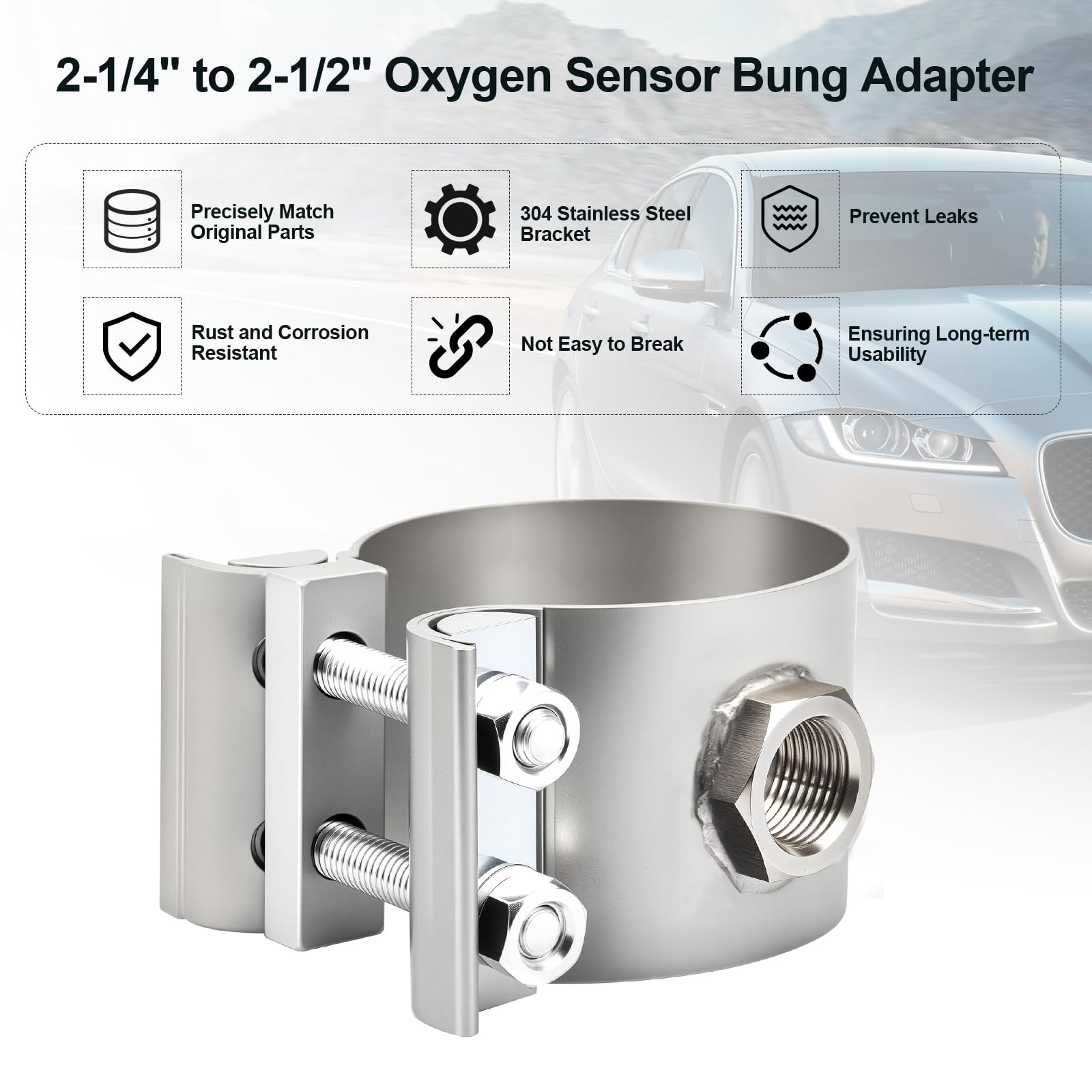 HEBRAR complete kit layout with bolts, flanges, gasket and spacer for full-fit convenience