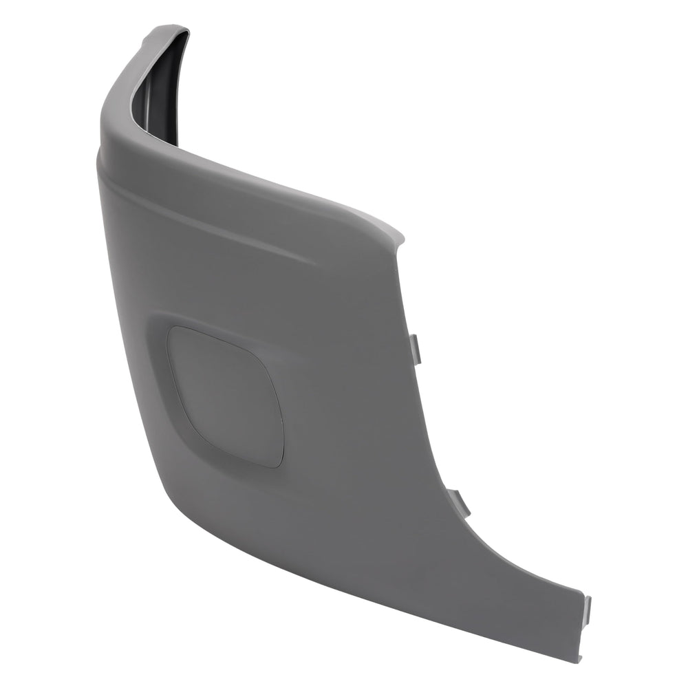 HECASA bumper end cap rear view showing mounting points and easy bolt-on benefit