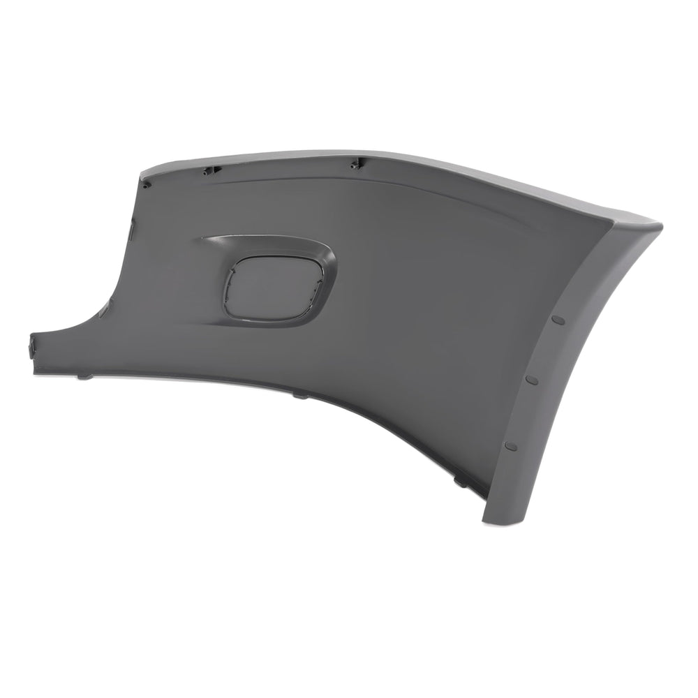 HECASA bumper end cap beside a ruler showing size and correct scale for fitment
