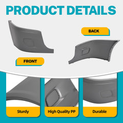 HECASA bumper end cap side profile showing shape and accurate fitment benefit