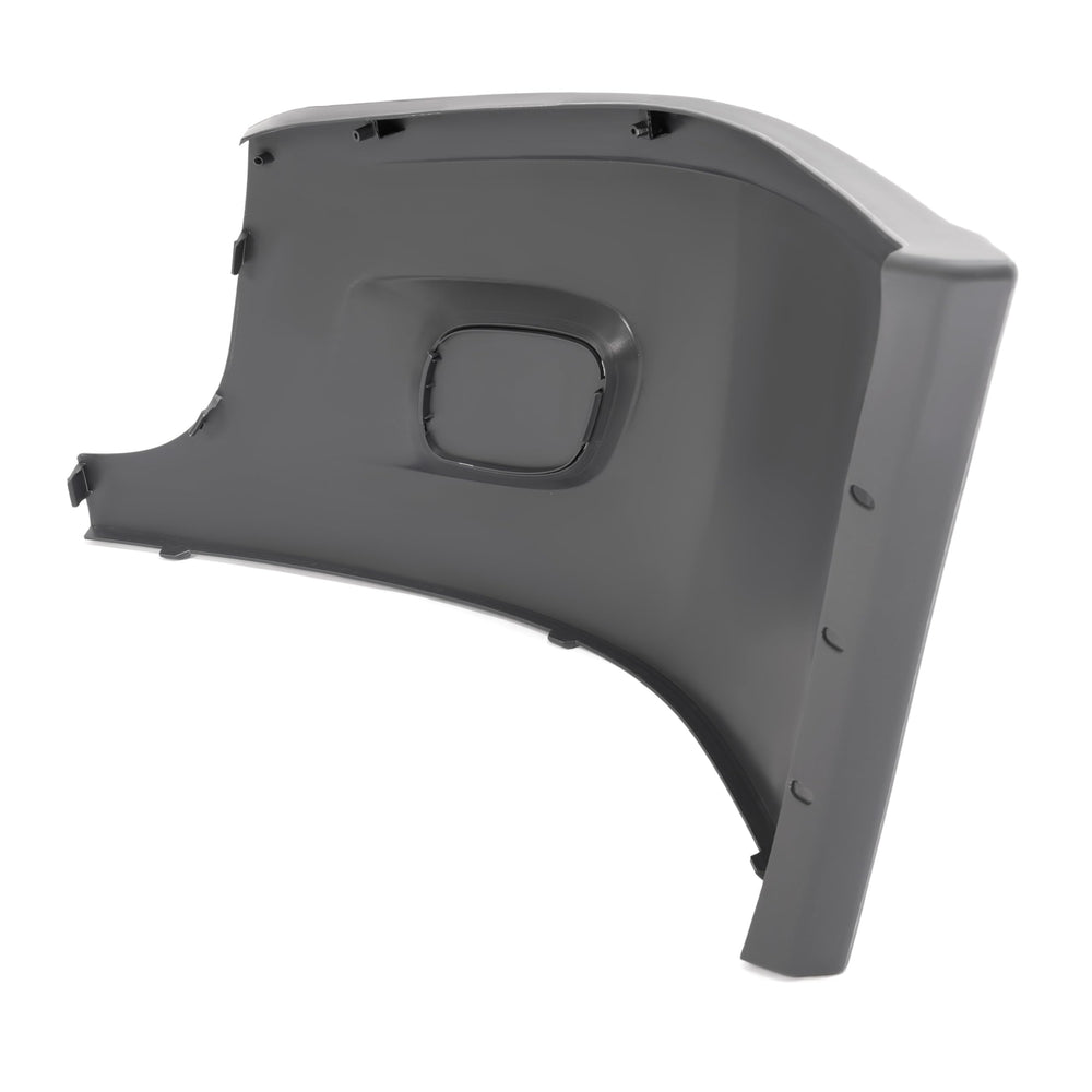 HECASA bumper end cap detail showing omission of fog light holes and correct style
