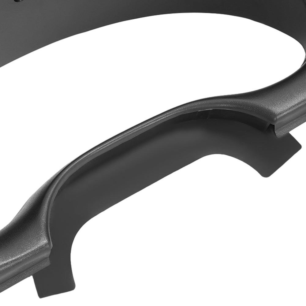 HECASA dash bezel rear view showing mounting tabs and solid support for radio components
