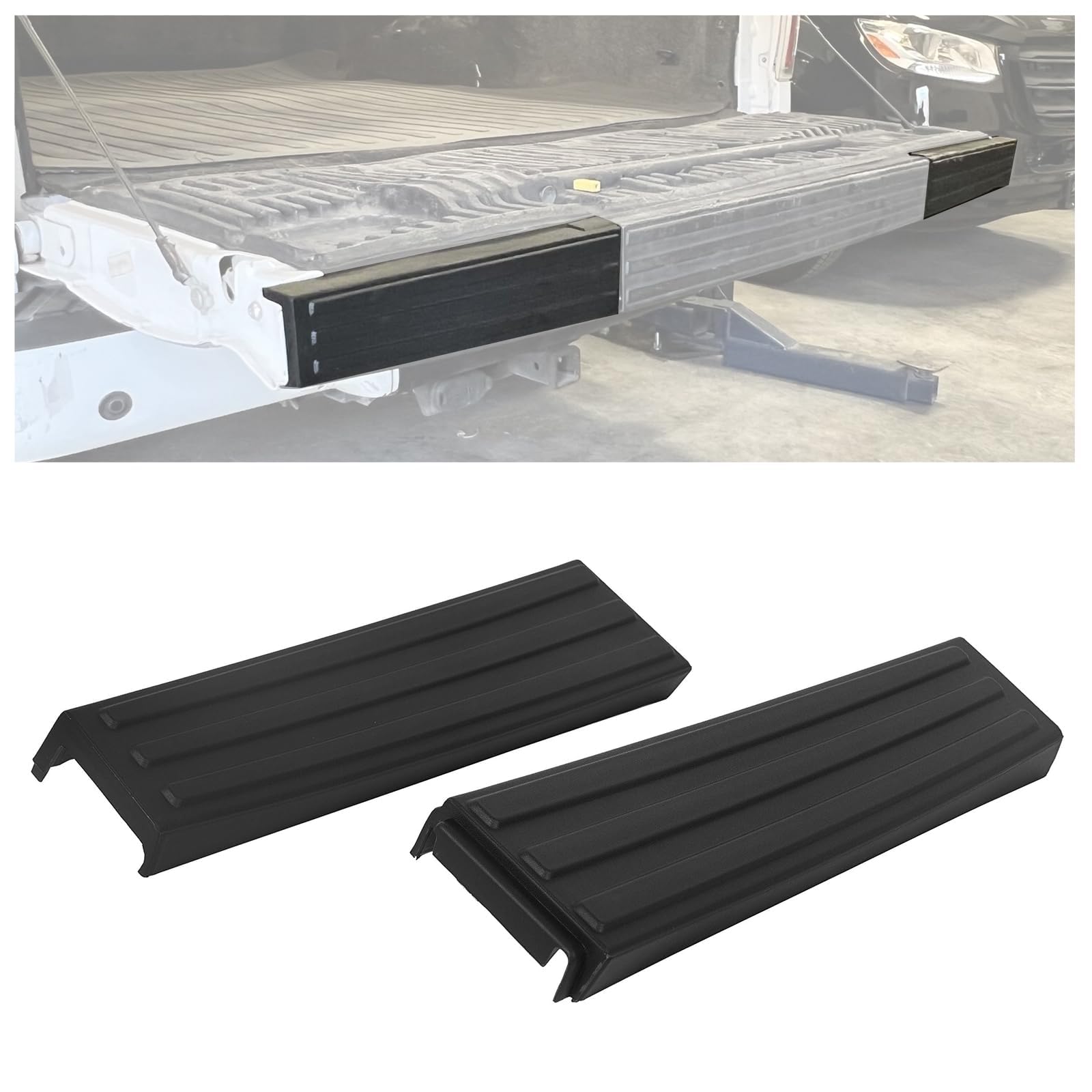HECASA front view of tailgate molding showing clean fit and refreshed look