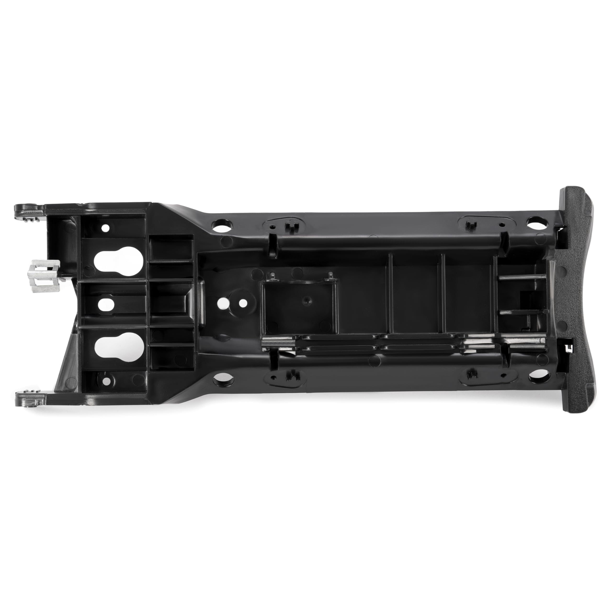 HECASA front view of center console lid showing neat fit and improved comfort