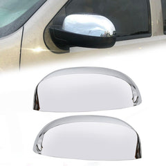 HECASA front view chrome mirror caps showing clean fit and updated look