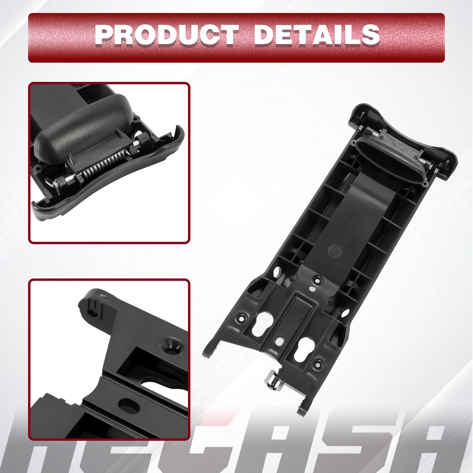 HECASA mounting hardware and parts laid out for easier installation
