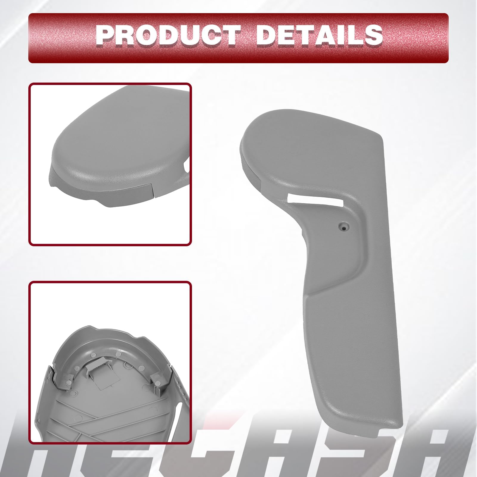 HECASA bezel installed on Tacoma driver seat demonstrating neat coverage