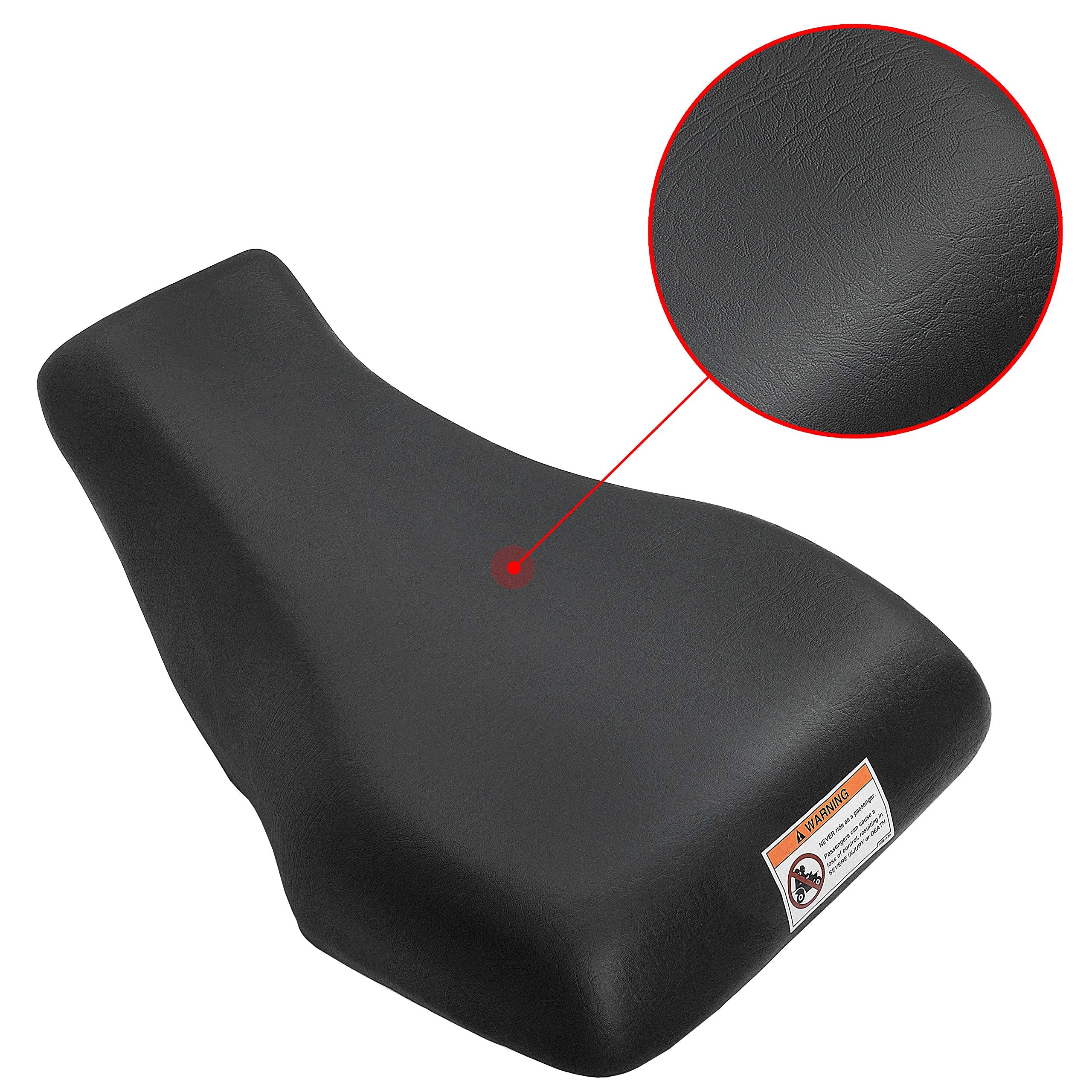 HECASA side profile seat installed on Honda Rancher 420 for accurate fit demonstration