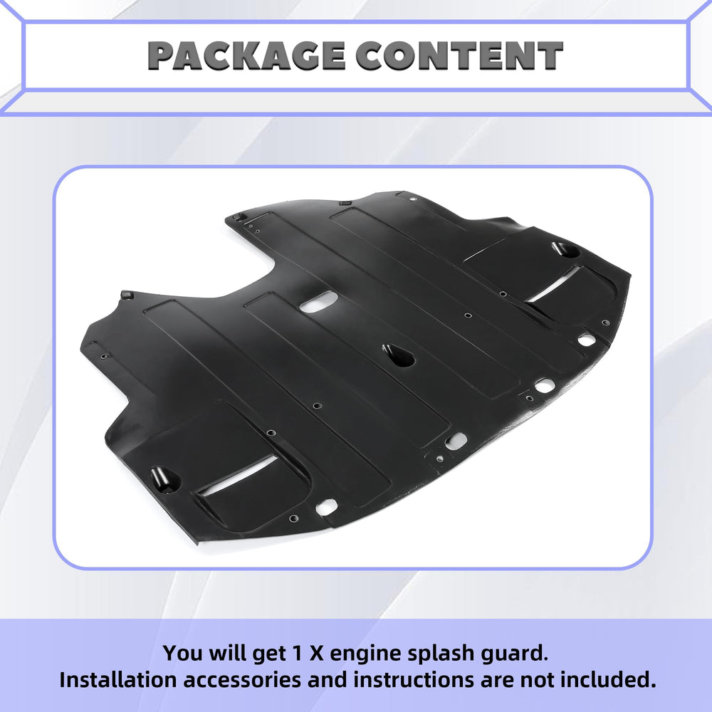 HECASA splash shield installed under Hyundai Elantra protecting engine bay