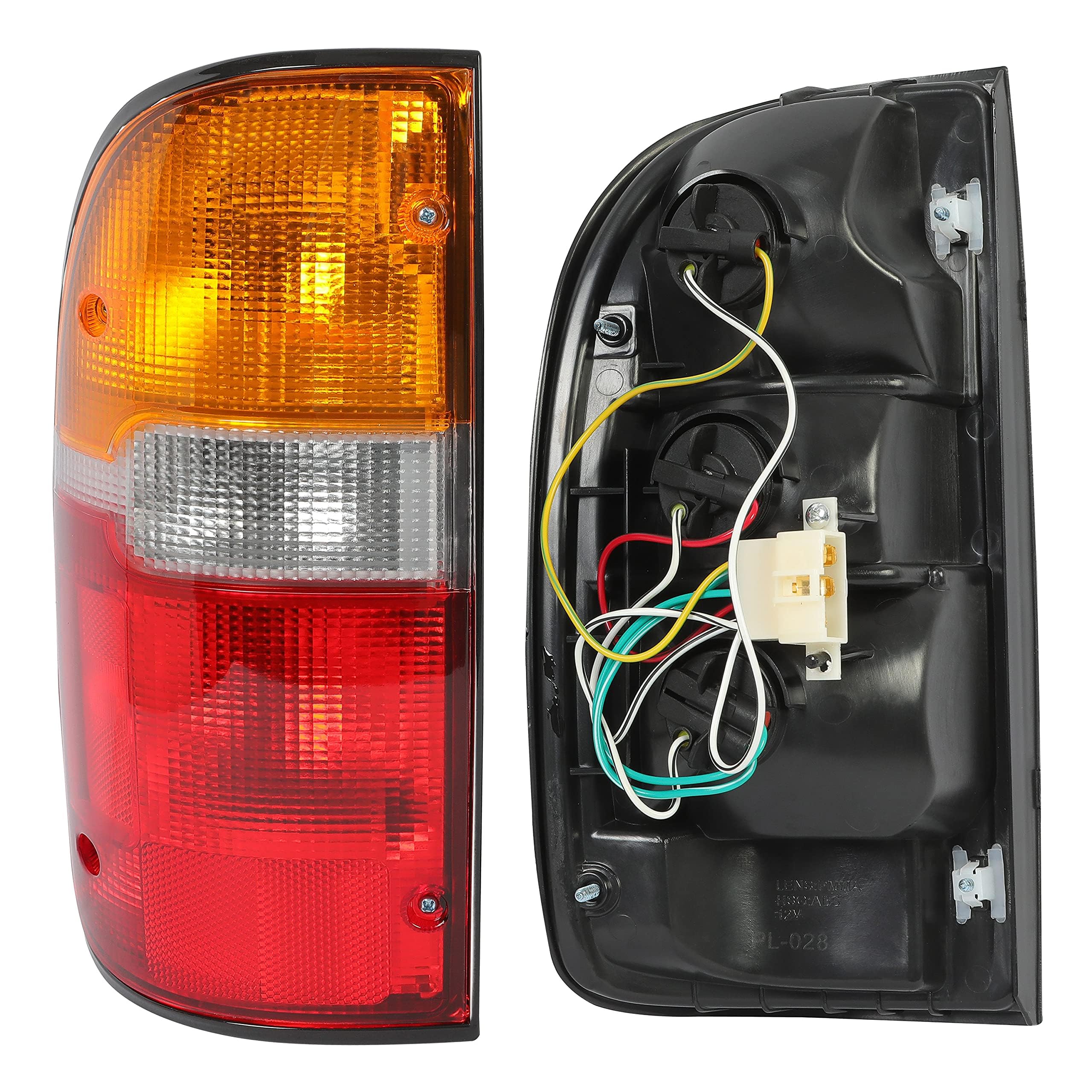 HECASA bulb and connector detail showing included bulbs and easy electrical hookup