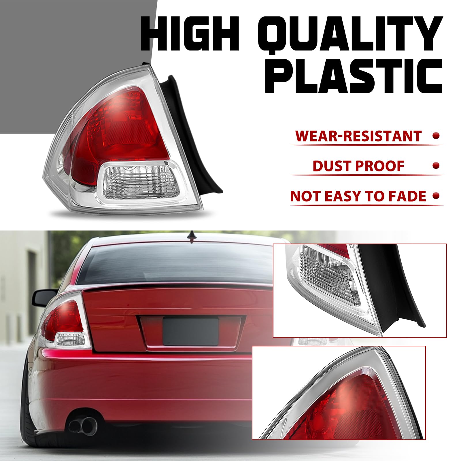 HECASA tail light shown with ruler for accurate size and correct vehicle fitment check