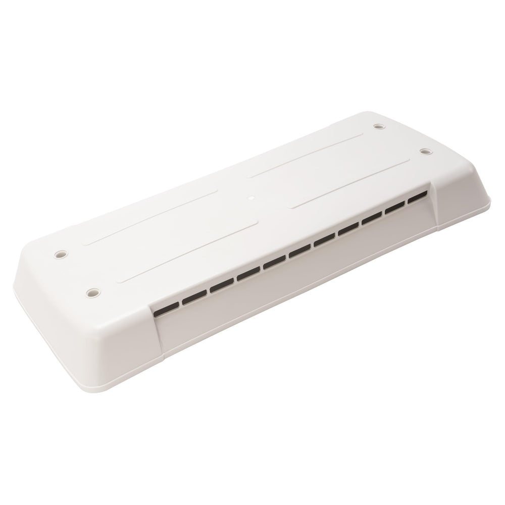 HECASA vent cover front view showing clean grille and protection benefit
