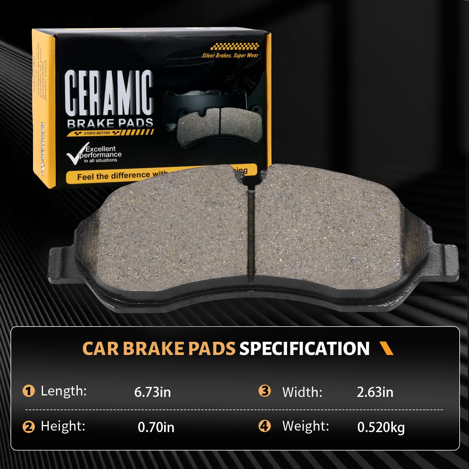 HECHENQICHE ceramic surface texture for low-dust wheel preservation