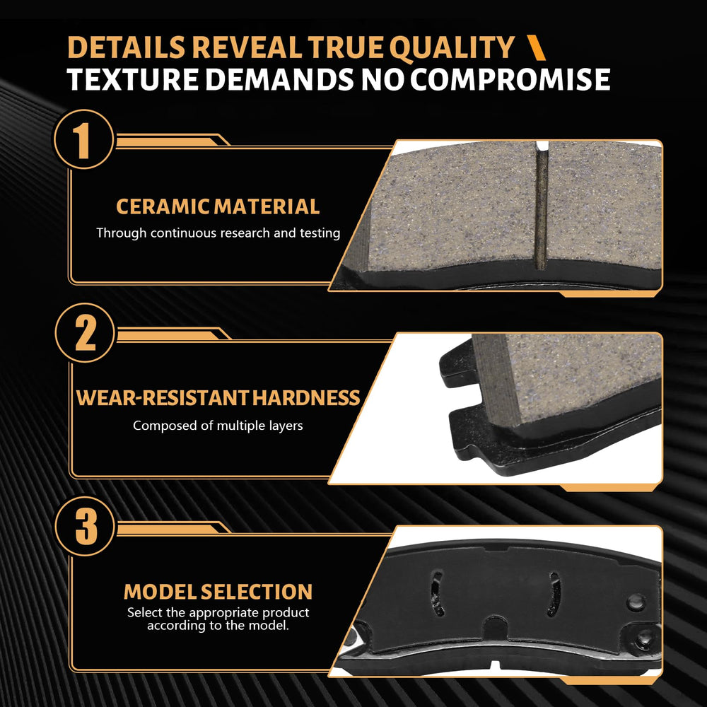 HECHENQICHE pads beside rotor and hardware for complete kit convenience
