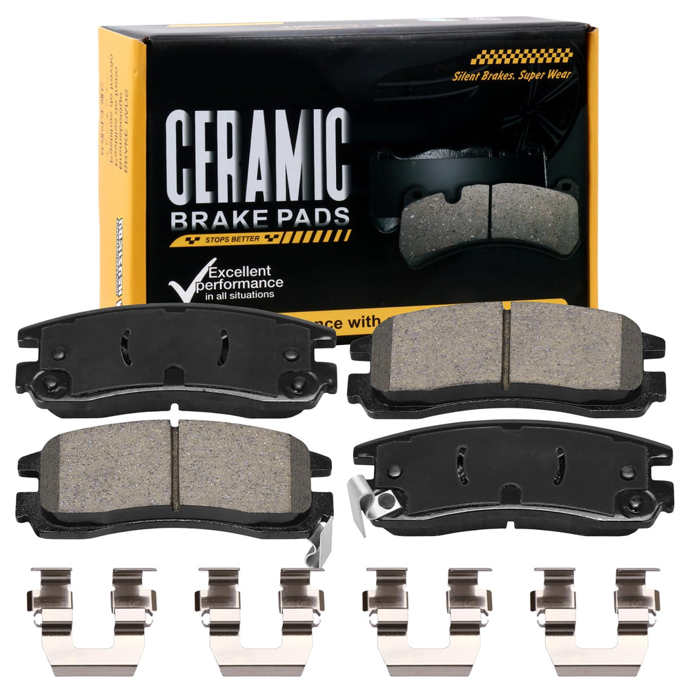 HECHENQICHE rear pads front packaging showing kit and fitment benefit