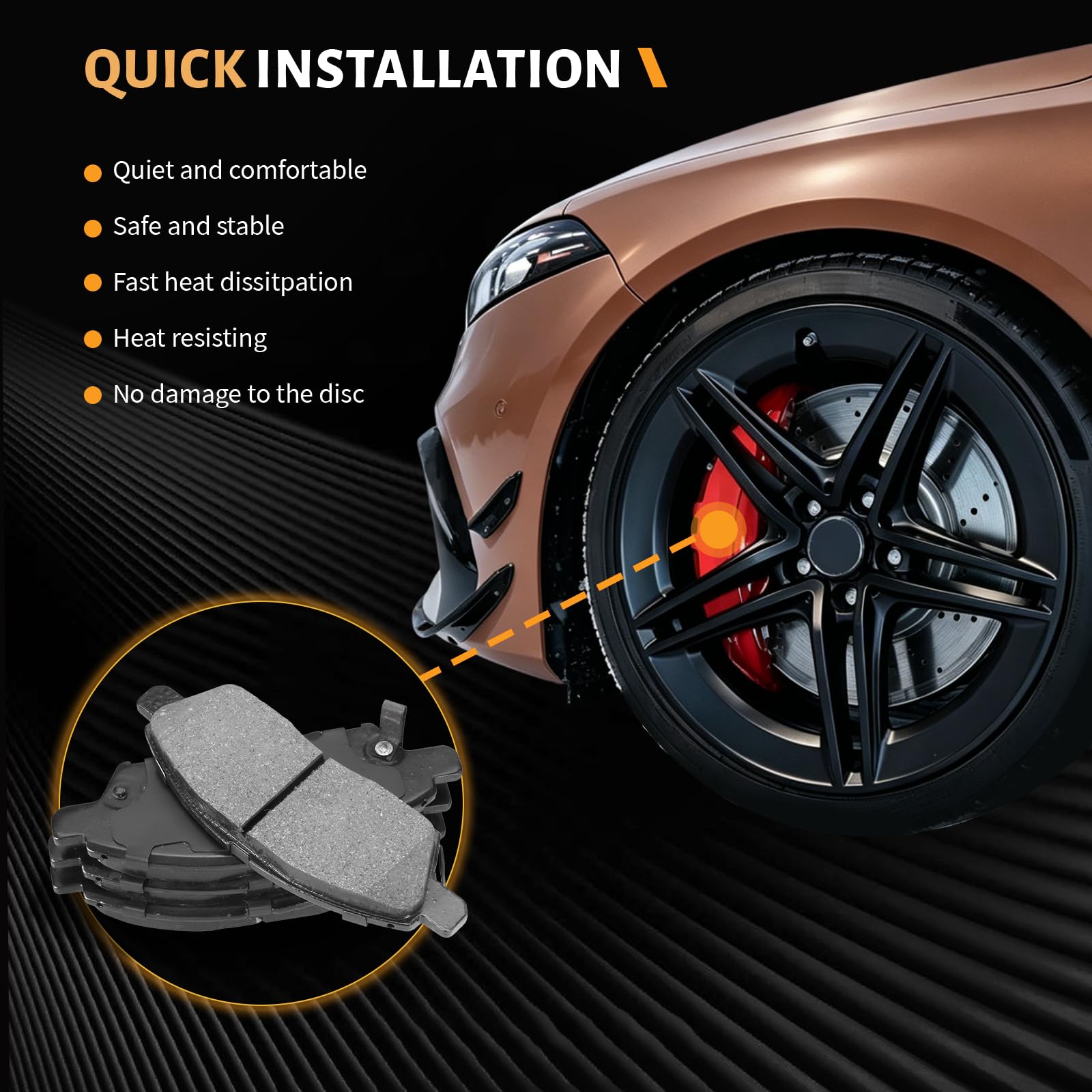 HECHENQICHE warranty and support label showing 1-year coverage and customer assistance benefit