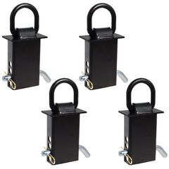 Hedday D-ring front view showing solid steel construction and durable anchor benefit