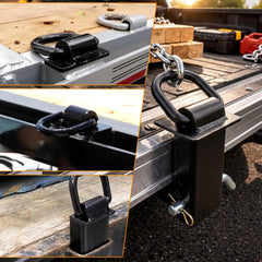 Hedday D-ring installed in stake pocket demonstrating adjustable fit advantage