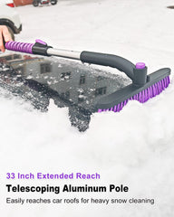 HEEYA telescoping aluminum rod extended, reach roof without strain