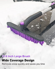 HEEYA close-up of 12.6-inch brush head, covers more surface faster