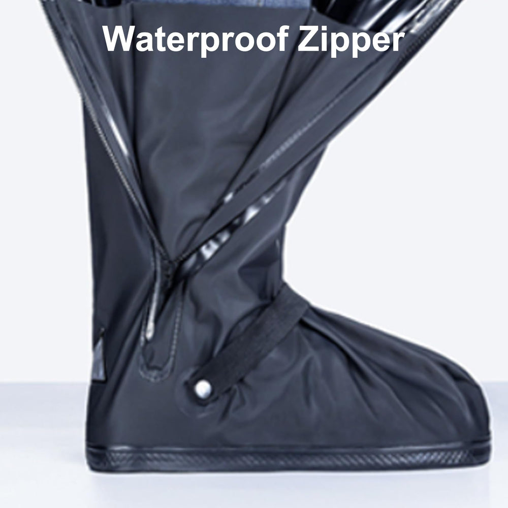 HEKEDES in use by cyclist keeping shoes dry during commute