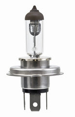 Hella close-up of H4 bulb filament highlighting sturdy construction for brighter illumination