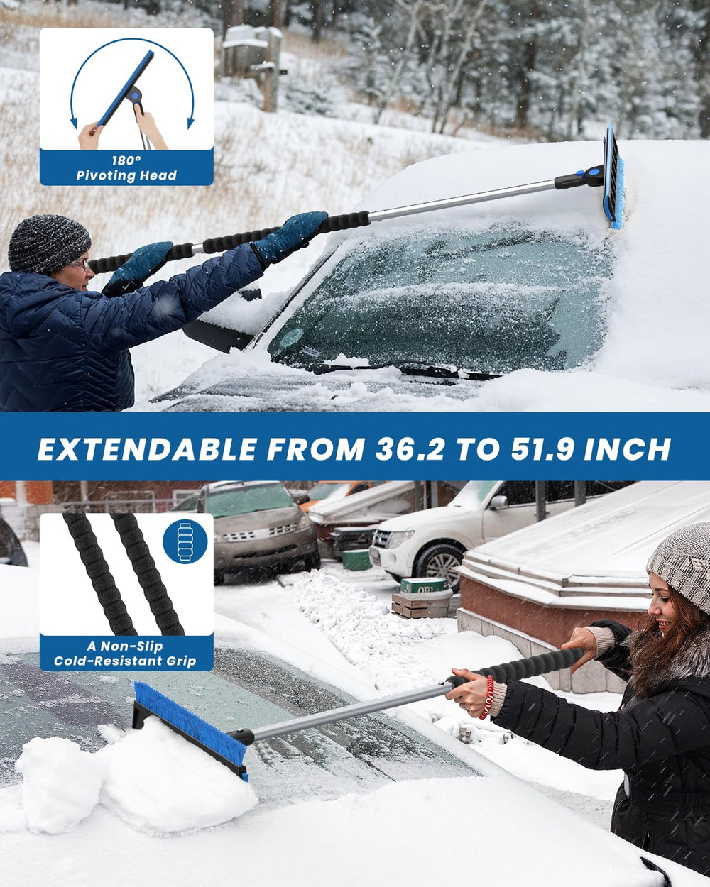 helloleiboo ice scraper blade detail for efficient ice removal
