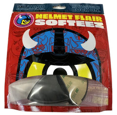 Helmet Flair application step peel and stick adhesive for quick installation