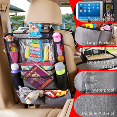 Helteko installed on a front seat with adjustable straps for stable fit