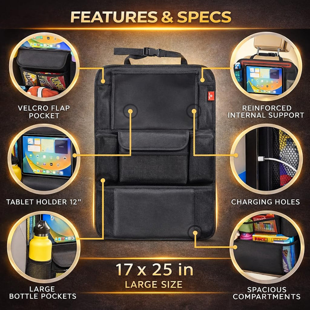 Helteko close-up of 12-inch tablet holder with touchscreen visibility benefit