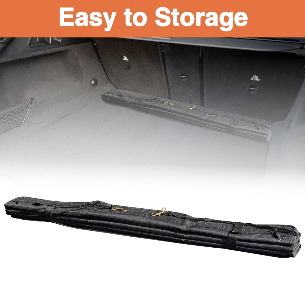 HEMRUNK bumper guard folded compact showing easy storage and space-saving benefit