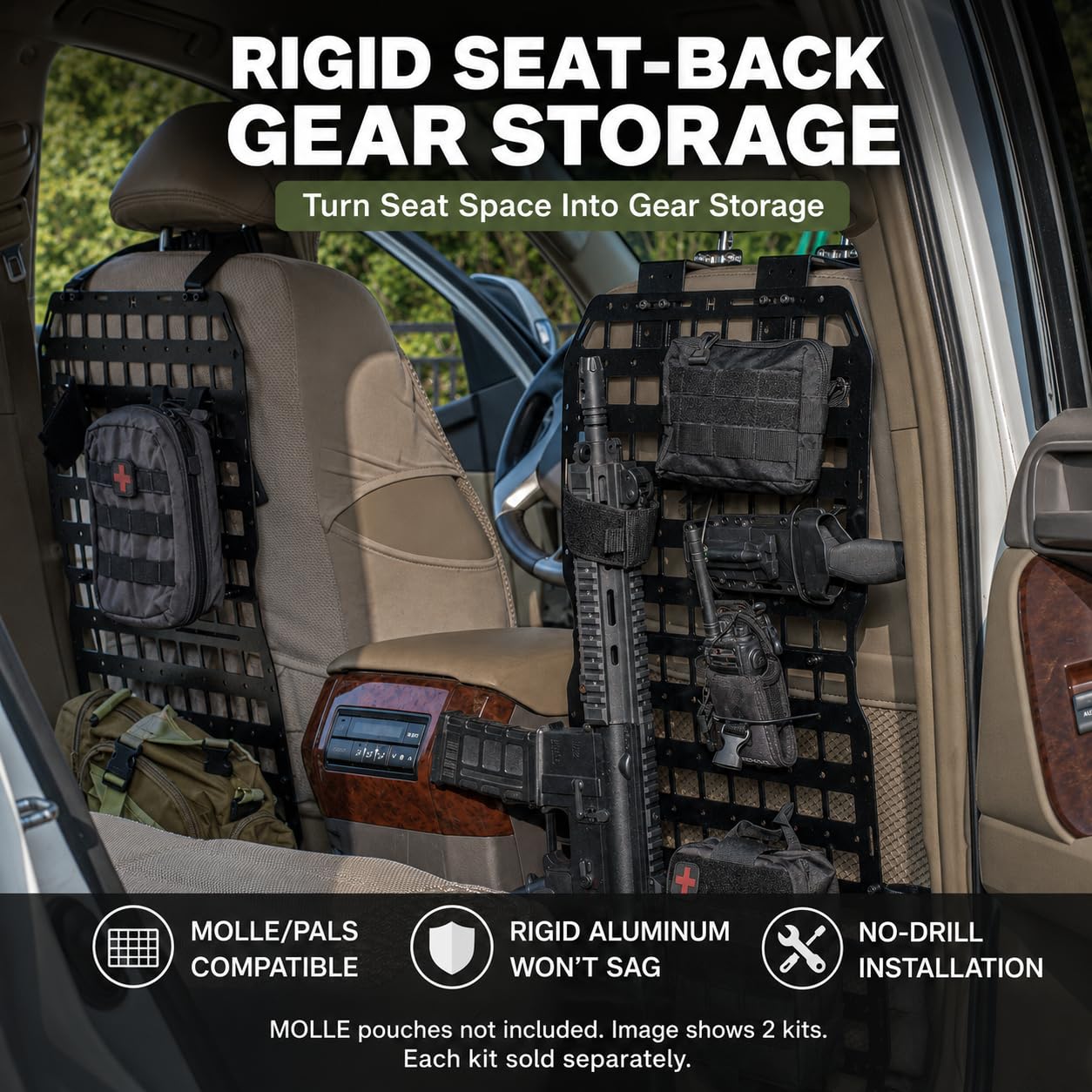 HEMSK DAYS complete one-seat kit laid out with panels straps and hardware