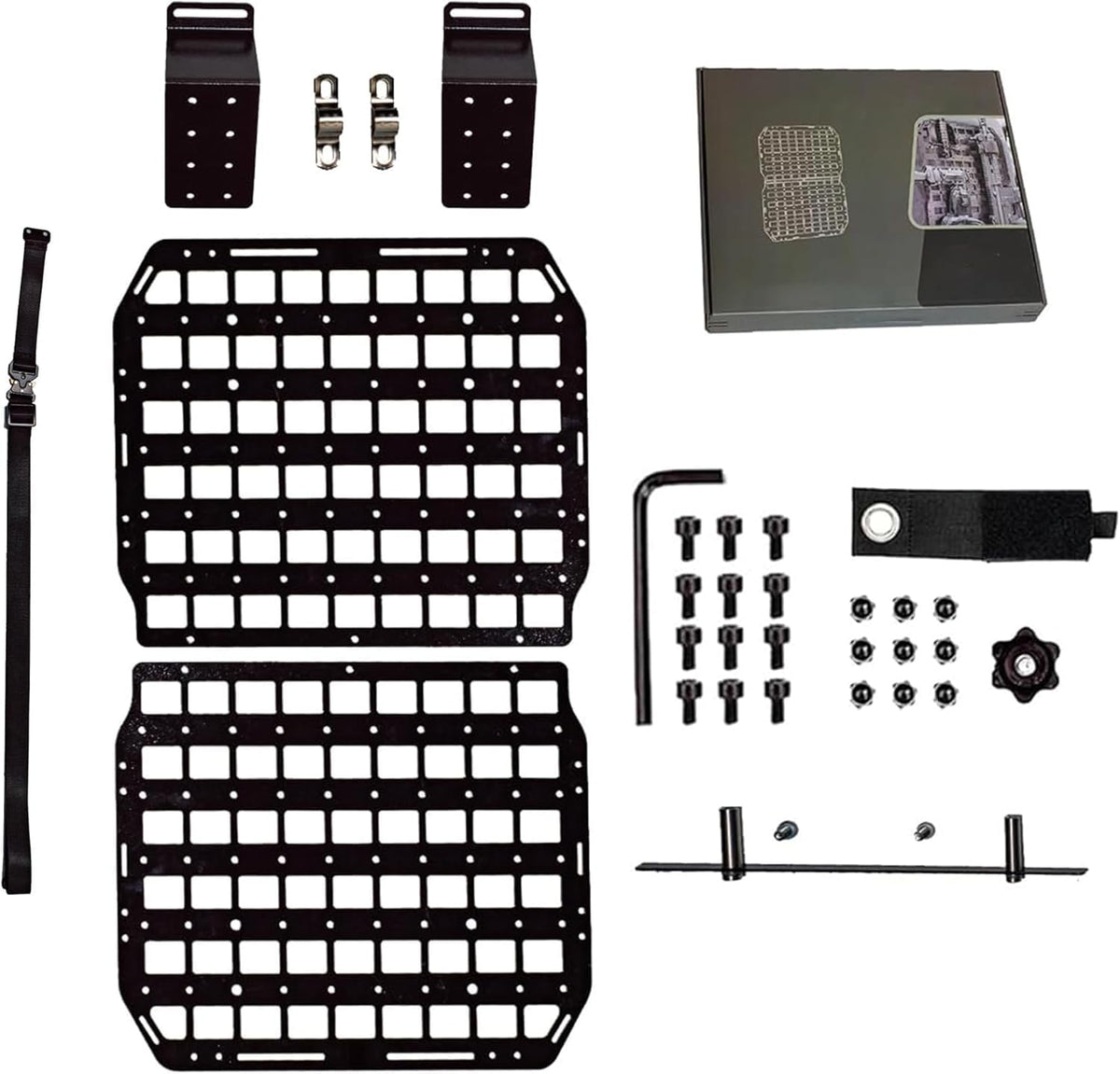 HEMSK DAYS front panel full view showing rigid aluminum and organized layout benefits