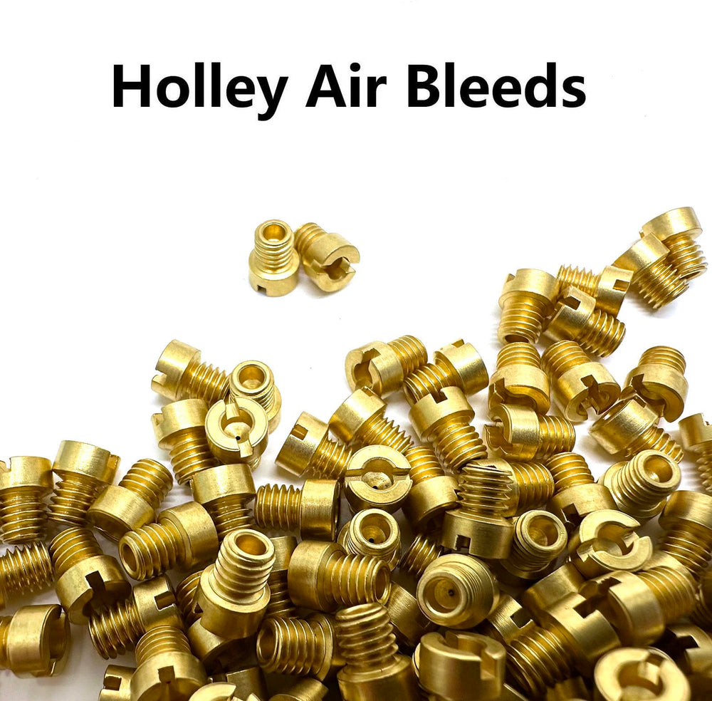 HENKYO bleed being installed in a Holley carburetor for tuning benefit