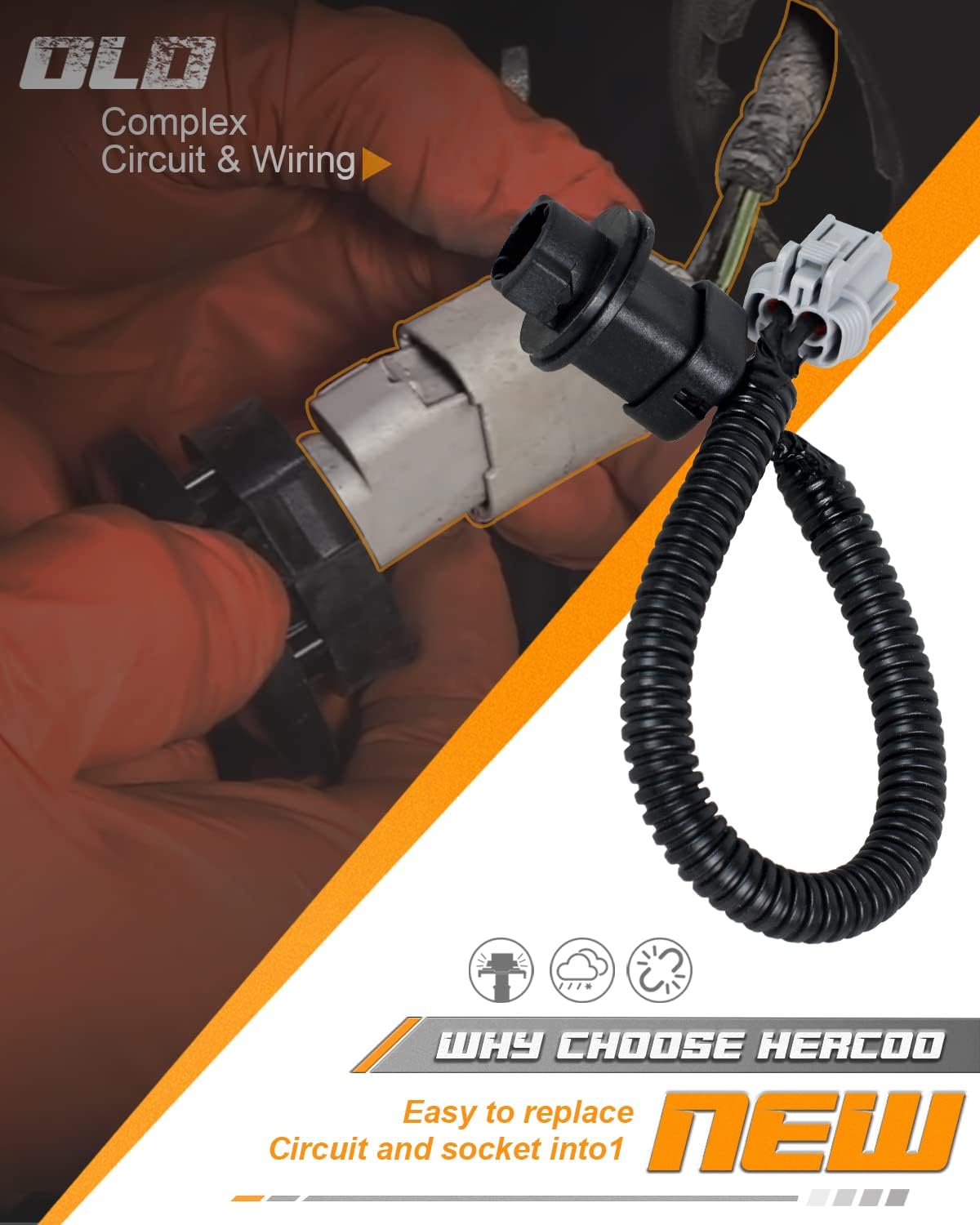 HERCOO lens waterproof seal closeup demonstrating IP68 protection from moisture
