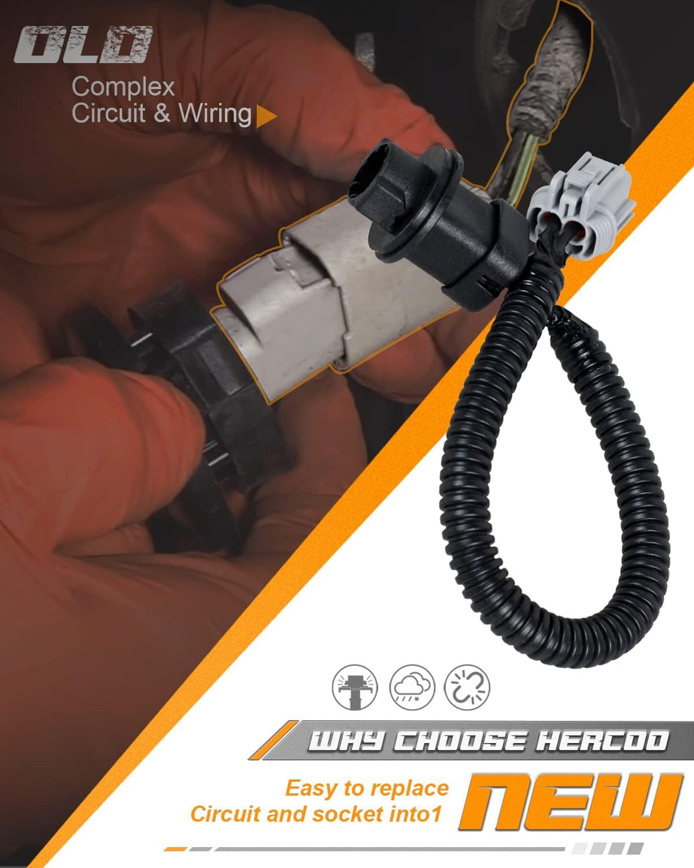 HERCOO lens waterproof seal closeup demonstrating IP68 protection from moisture