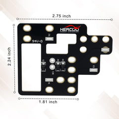 HERCOO module installed inside GM relay box with relays reinstalled, easy plug-and-play upgrade