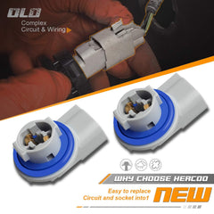 HERCOO socket and pigtail wiring detail enabling plug and play