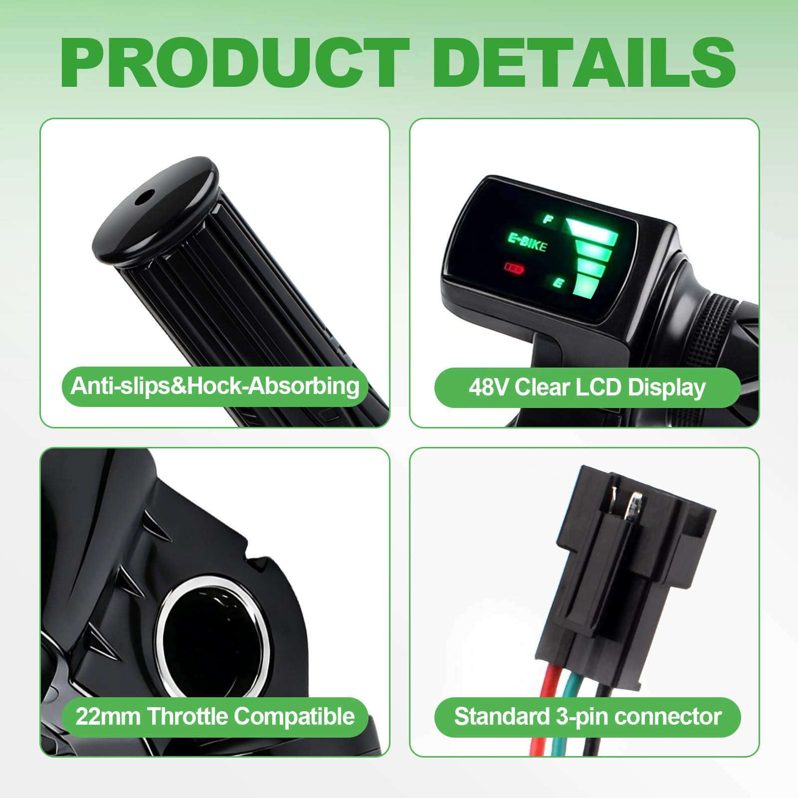 Heymaillc side profile of ergonomic handle grip reduces hand fatigue